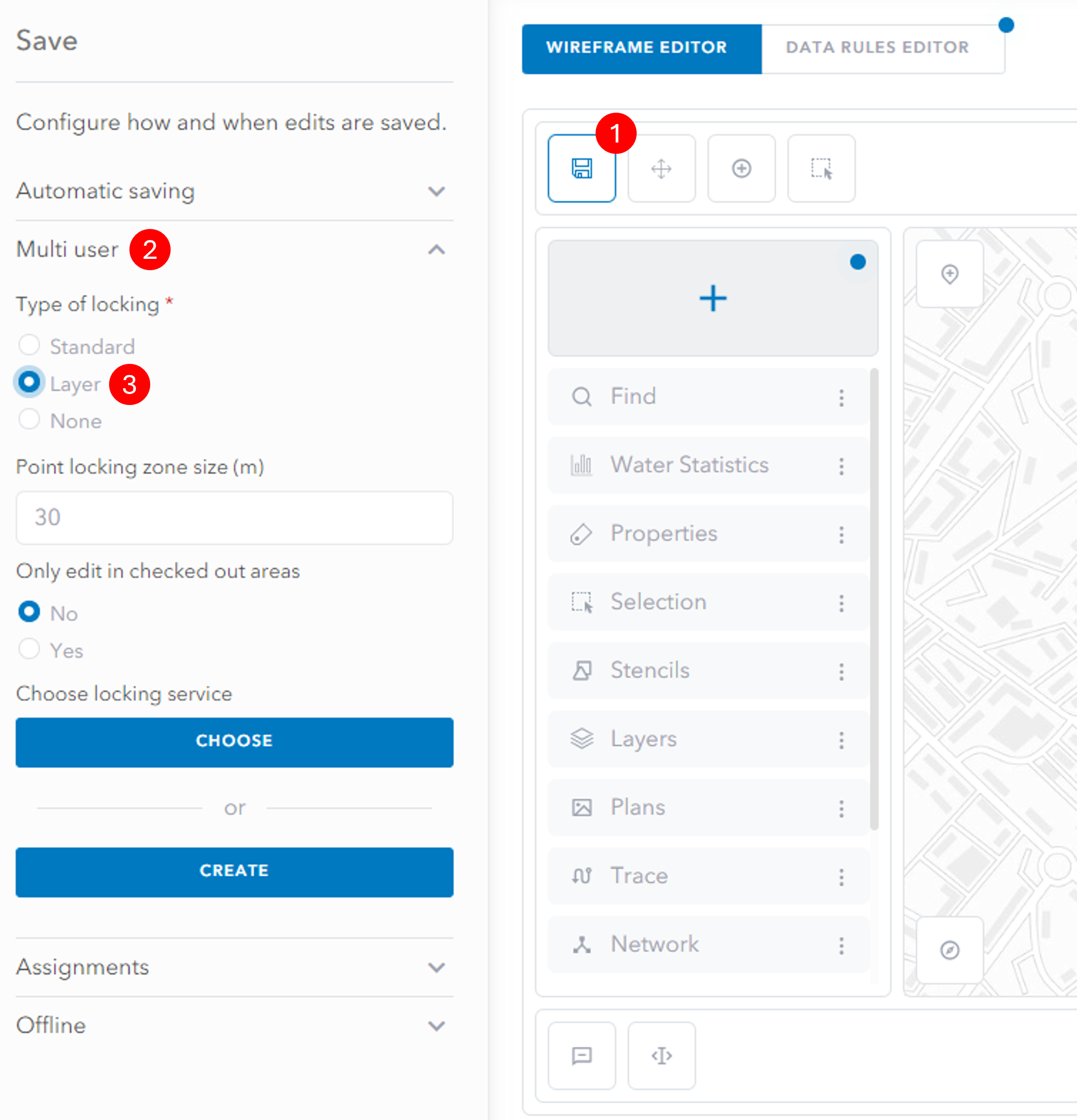 Locking options in builder