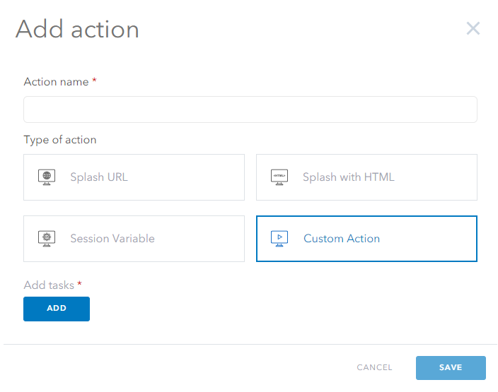 Startup custom action